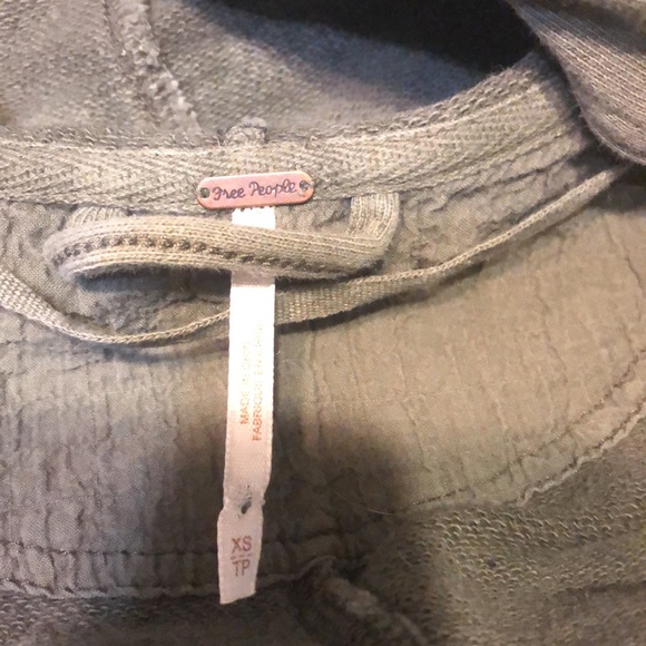 Free people drawstring hooded cardigan jacket - Picture 13 of 13